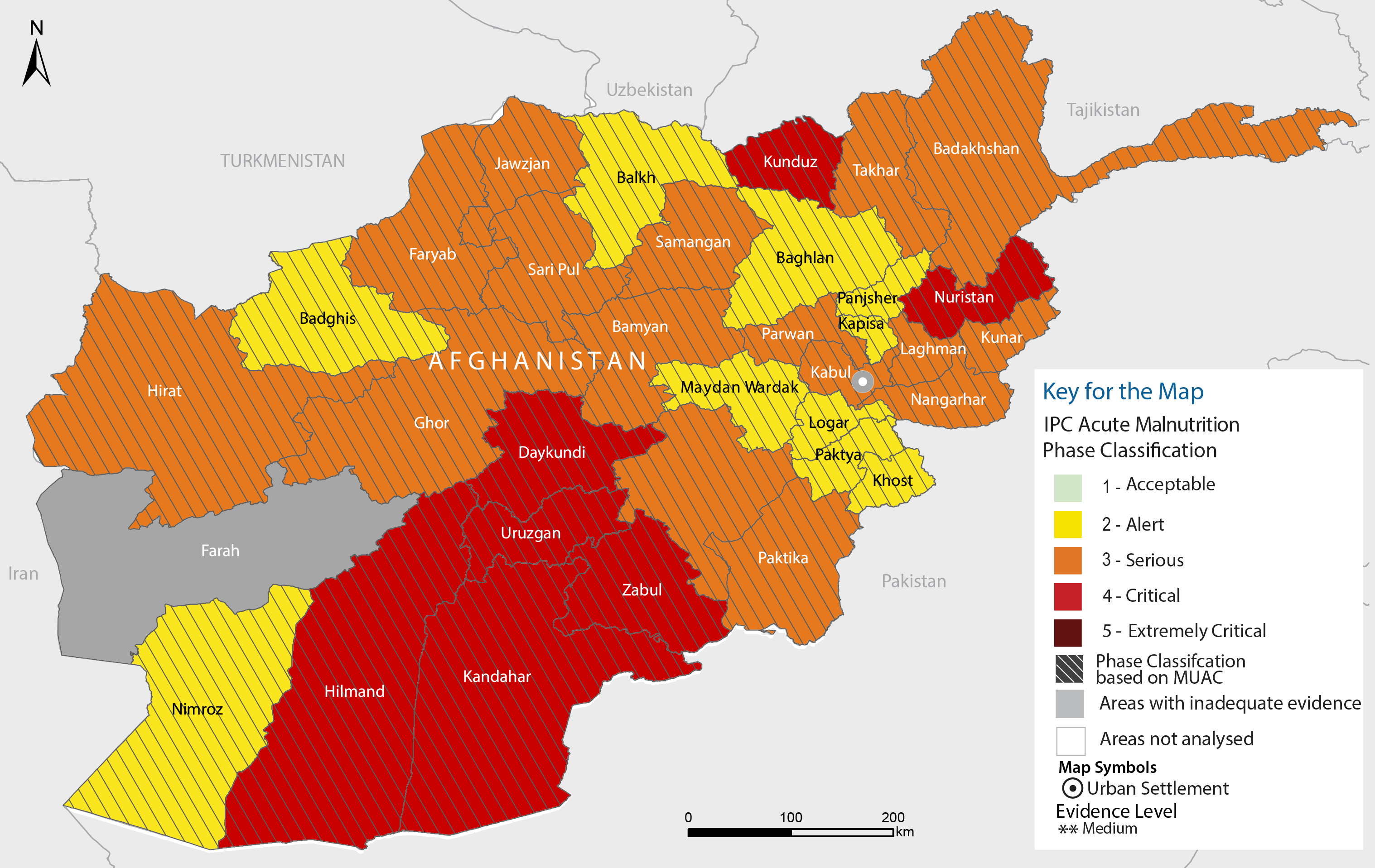 Afghanistan: Acute Malnutrition Situation for June - September 2025 and ...