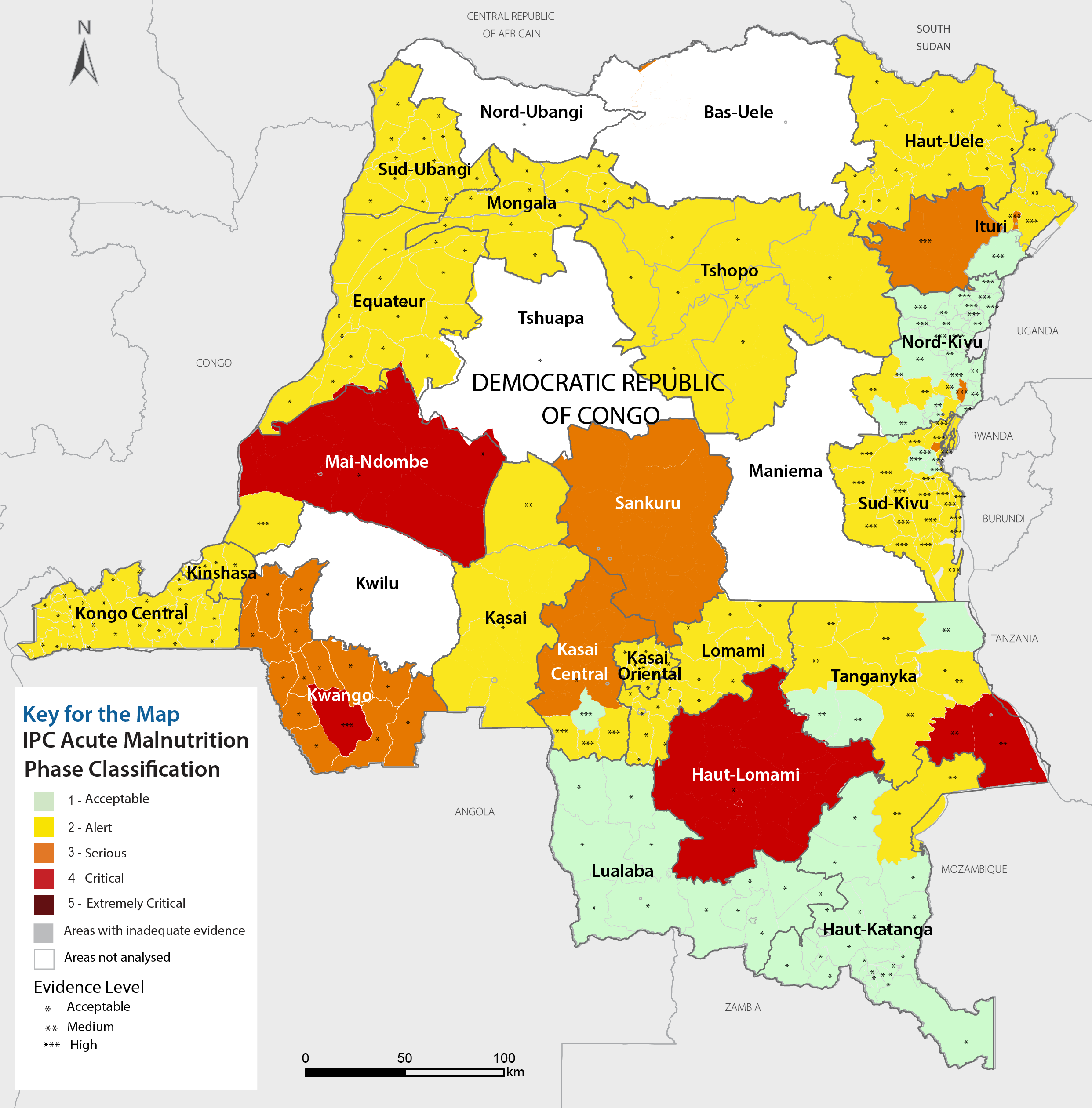 Democratic Republic of the Congo: Acute Malnutrition Situation For July ...